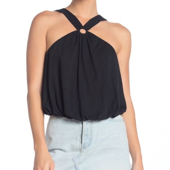 Free People Tops - 🛍 NWT Free People Black Halter Tank, Medium